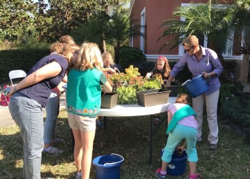 Venice Girl Scouts Introduced to Thank A Landscaper Program